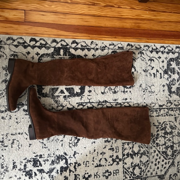 Stuart Weitzman Hilo Brown Suede Boots - Picture 3 of 3